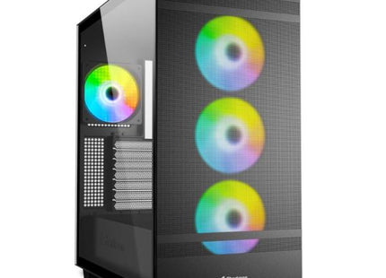 Case Sharkoon Rebel C50 RGB | ATX | Mid Tower | 4 Ventiladores RGB | Vidrio Templado | Negro