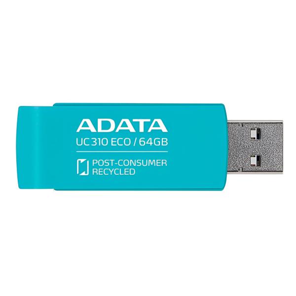 MEMORIA USB 3.2 64GB ADATA VERDE UC310E-64G-RGN
