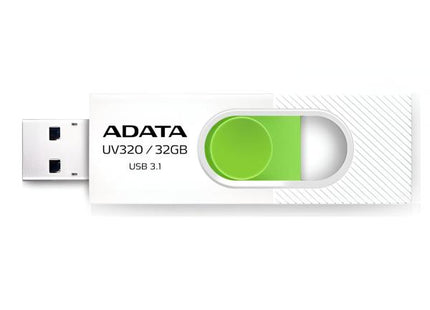 Memoria USB ADATA | 32GB | USB 3.2 | Blanco/Verde | AUV320-32G-RWHGN