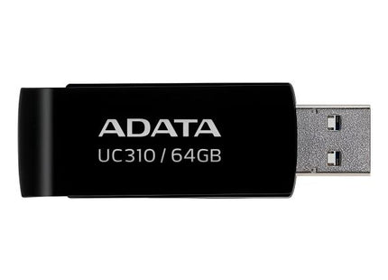 Memoria USB ADATA UC310 | 64GB | USB 3.2 | Compacta | Color Negro
