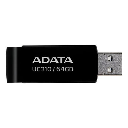 MEMORIA USB 3.2 64GB ADATA NEGRO UC310-64G-RBK