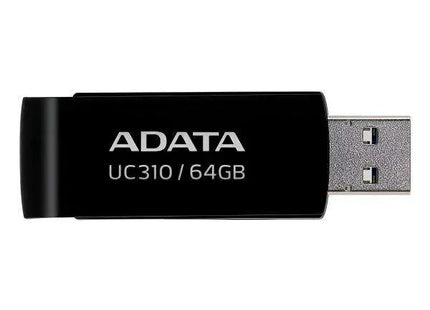 Memoria USB ADATA UC310 | 64GB | USB 3.2 | Compacta | Color Negro