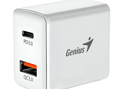 Cargador de Pared Genius RS2 PD-20AC | 20W | USB-C PD3.0 | USB-A QC3.0
