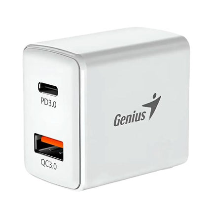 Cargador de Pared Genius RS2 PD-20AC | 20W | USB-C PD3.0 | USB-A QC3.0