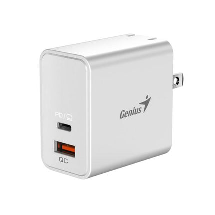 Cargador de Pared Genius RS2 PD-65AC | 65W | USB-C | Carga Rápida | Blanco