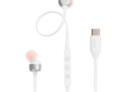 AUDIFONO JBL TUNE 310C ALAMBRICO TIPO C JBLT310CWHTAM