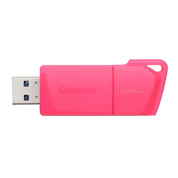 Memoria USB Kingston DataTraveler Exodia M KC-U2L128-7LN | 128GB | USB 3.2 Gen 1 | Neon Rosa