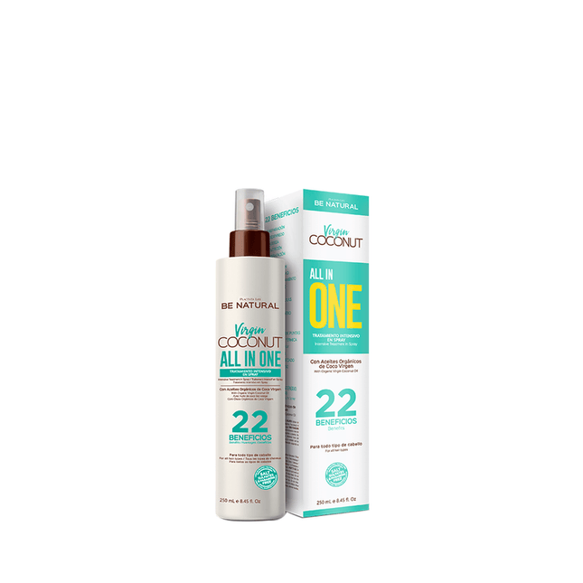 Tratamiento Virgin Coconut Placent Life Todo en Uno | 250ml | Para cabello maltratado y seco