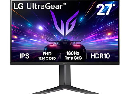 MONITOR 27'' GAMING LG ULTRAGEAR FHD IPS 1920 x1080 180Hz 1MS NEGRO 27GS65F-B