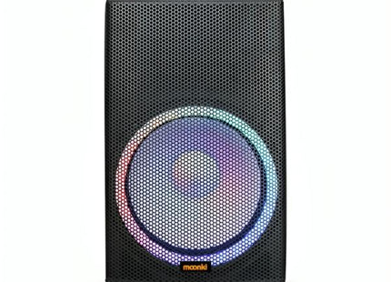 PARLANTE RGB MOONKI MS-P15BW BLUETOOTH 2 MICROFONOS