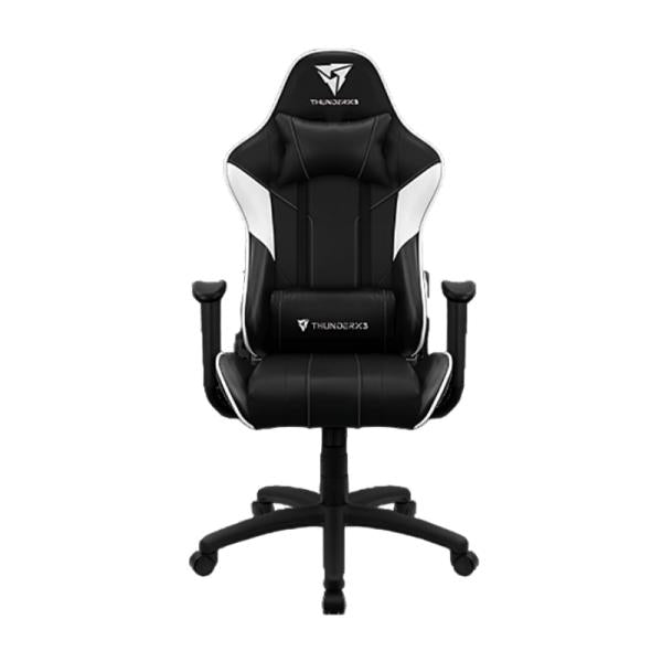 Silla Gamer ThunderX3 EC3 Black‑White TEGC-2027101.25 | Base de Acero | Reclinable | Soporte Lumbar