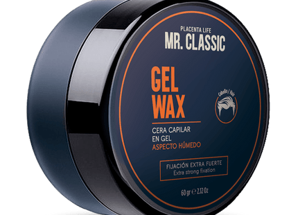 Gel Fijador Mr. Classic Wax Placent Life | 60g | Fijación flexible con acabado natural para estilos definidos