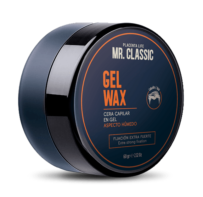 Gel Fijador Mr. Classic Wax Placent Life | 60g | Fijación flexible con acabado natural para estilos definidos