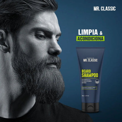 Shampoo & Acondicionador de Barba Placent Life | 80ml | Limpieza y suavidad en un solo paso para barbas saludables