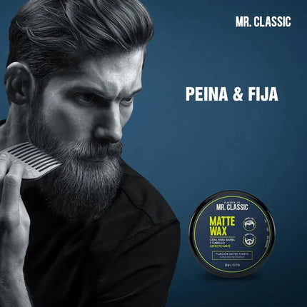 Kit Barba Mr. Classic Placent Life | Para limpiar hidratar y estilizar la barba con estilo profesional