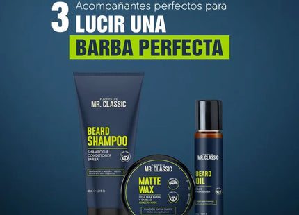 Kit Barba Mr. Classic Placent Life | Para limpiar hidratar y estilizar la barba con estilo profesional
