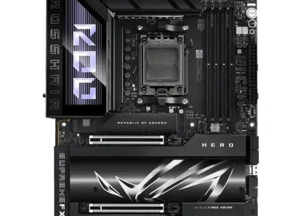 Tarjeta Madre ASUS ROG CROSSHAIR X870E HERO | AM5 | DDR5 | ATX | PCIe 5.0 | Wi-Fi 6E | 10Gb Ethernet | Aura Sync RGB