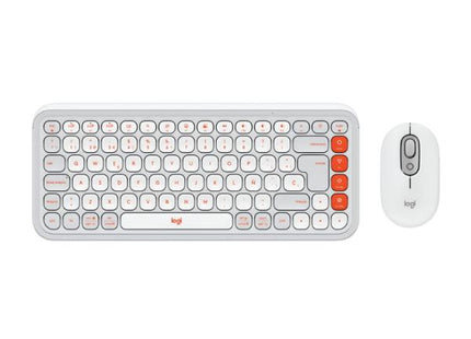Combo Logitech POP teclado y mouse inalámbrico Bluetooth vista frontal completa
