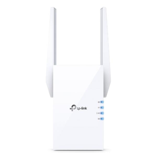 AMPLIFICADOR DE SEÑAL WIFI TP-LINK RE605X CONEXION AX1800 1201 MBPS (5GHZ) + 574 MBPS (2.4GHZ)