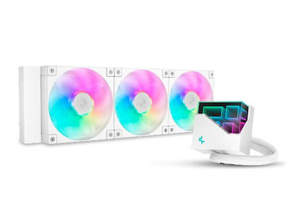 Enfriamiento Líquido DeepCool LT360 WH ARGB | 360mm | 3 en 1 | Blanco