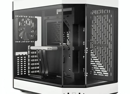 Case Gaming HYTE Y60 | ATX | Vidrio Templado Panorámico | 3 Ventiladores Incluidos | Blanco y Negro