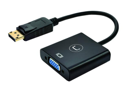 Adaptador UNNO AD3006BK | DisplayPort a VGA | Negro
