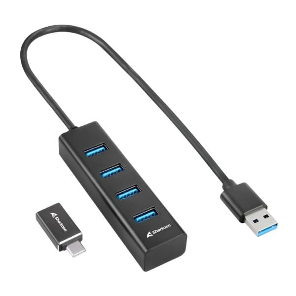HUB SHARKOON 4 PUERTOS USB 3.2 GEN 1 4044951037582