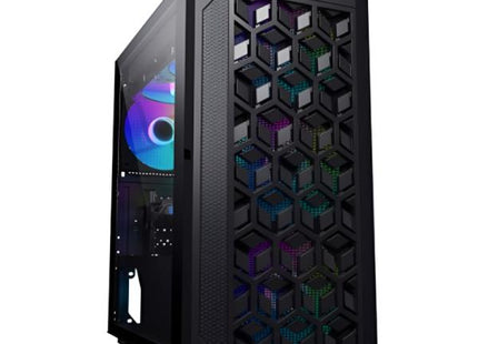 Case Gaming Eagle Warrior CG06AKRA001C | Micro ATX | Panel Frontal ABS + Mesh | Ventana de Vidrio Templado Magnética