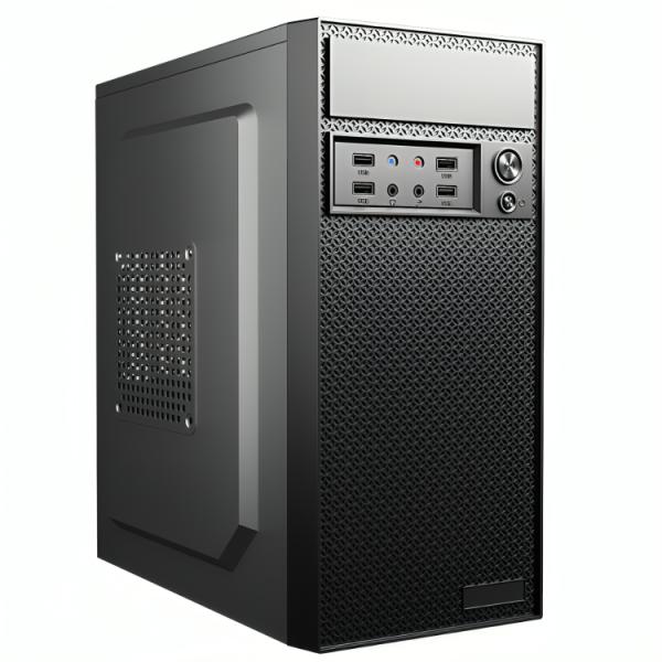 Case Eagle Warrior CM24KTRA001C negro vista frontal con vidrio templado