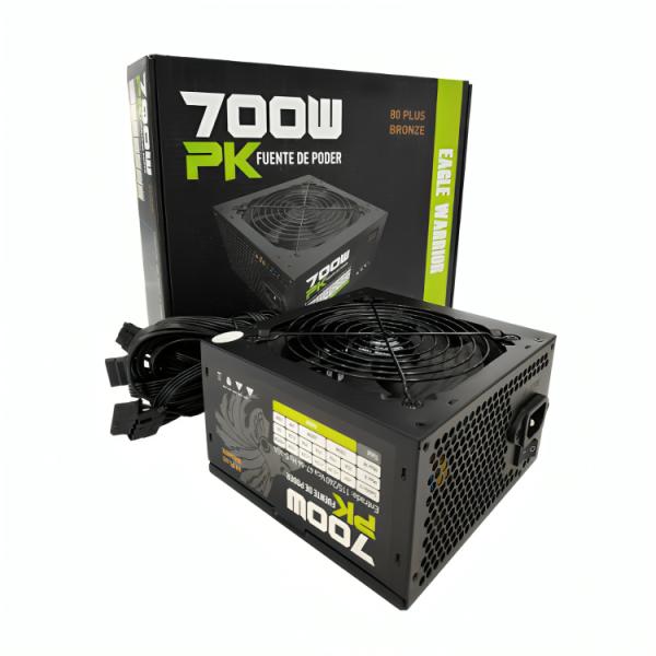 Fuente de Poder Eagle Warrior PK700R2B001C | 700W | ATX | 80 Plus Bronze | Ventilador 12cm