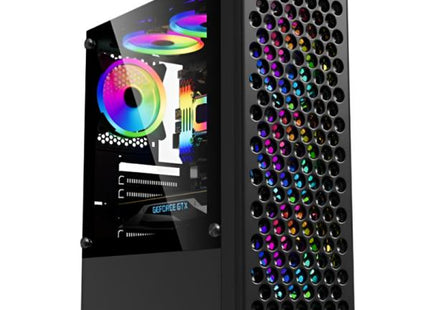 Case Gaming Eagle Warrior CG06Z5RA001C | Panel frontal mesh | 3 abanicos ARGB | Vidrio templado