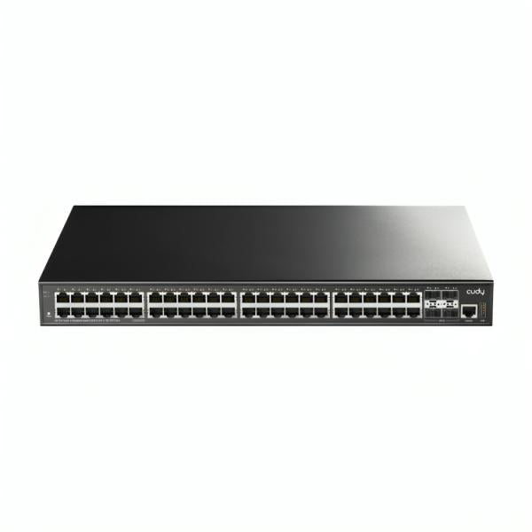 SWITCH  CUDY  GS5048S4 1.0  PUERTOS 48 × GbE/ 4 × SFP+ DE 10 G  ADMINISTRABLE L3