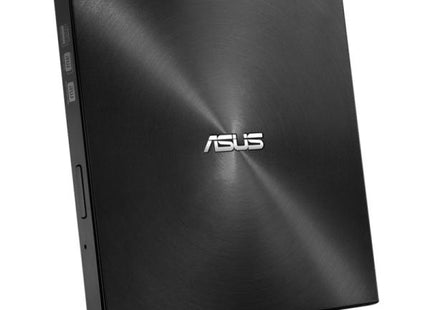 Quemador DVD externo ASUS SDRW-08U9M-U vista frontal con bandeja cerrada