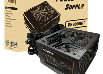 Fuente de Poder Fivestar PK800RRF001C | 800W | ATX Power PS2 | Ventilador 12cm | Cable 1.2m