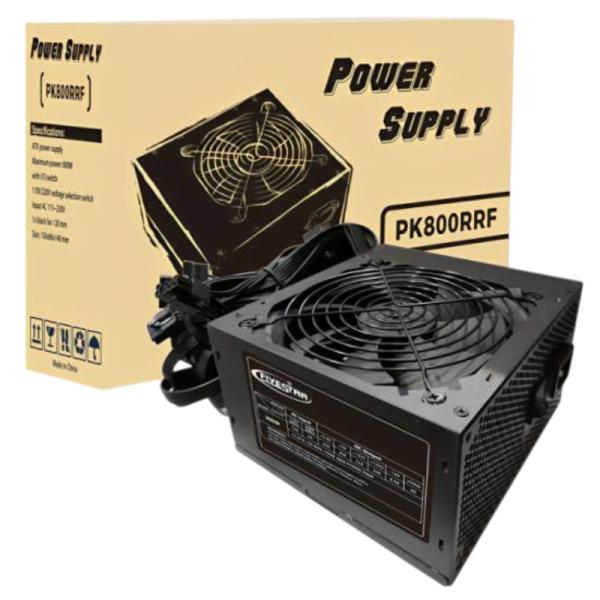 Fuente de Poder Fivestar PK800RRF001C | 800W | ATX Power PS2 | Ventilador 12cm | Cable 1.2m