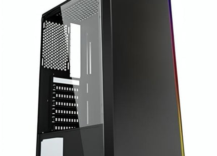 Case Gaming Eagle Warrior CG11Q3RA001C | ATX | Panel Frontal con Iluminación RGB | Panel Lateral de Vidrio Templado | USB 3.0 x1 | USB 2.0 x2 | Ventilador Trasero Incluido