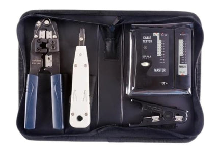 KIT DE HERRAMIENTRAS PARA INSTALACION DE RED 4 PIREZAS SPROTEK STK-7909