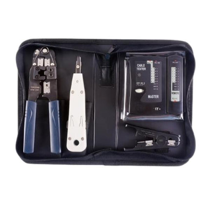 KIT DE HERRAMIENTRAS PARA INSTALACION DE RED 4 PIREZAS SPROTEK STK-7909