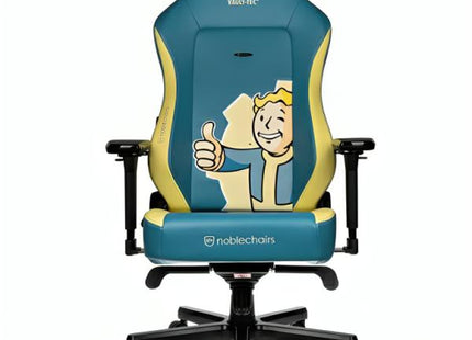 SILLA  GAMING NOBLECHAIRS  HERO EDICIÓN FALLOUT VAULT-TEC CUERO SINTÉTICO NBL-HRO-PU-FVT