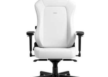 Silla gaming Noblechairs Hero vista frontal con respaldo ergonómico en cuero sintético