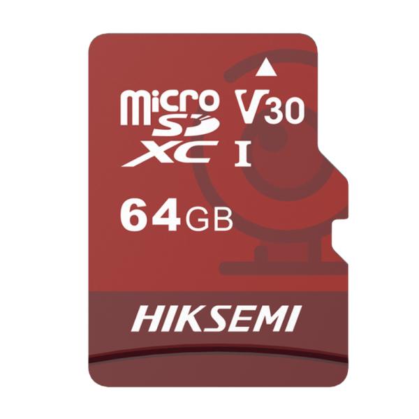 MEMORIA MICRO SD 64GB HIKSEMI HS-TF-E1 64G CLASE 10 /95MB/S / 40MB/S ESPECIALIZADA PARA VIDEOVIGILANCIA