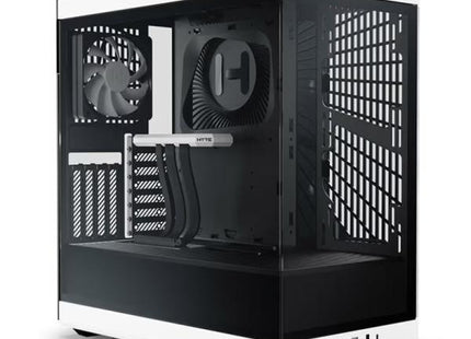 CASE HYTE Y40 TORRE MEDIA VIDRIO TEMPLADO 1 ABANICO TRASERO Y 1 ABANICO INFERIOR CS-HYTE-Y40-BW