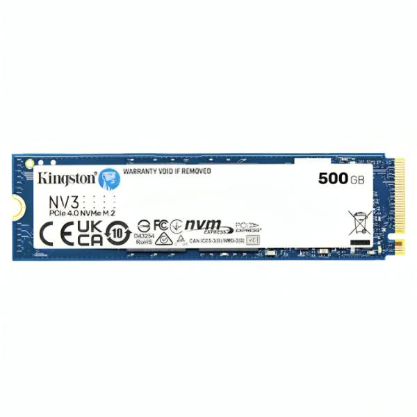 SSD Interno Kingston NV2 SNV3S/500G | 500GB | M.2 2280 | PCIe 4.0 NVMe | Lectura 3500MB/s | Escritura 2100MB/s