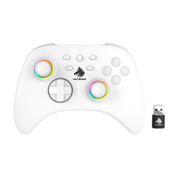 Gamepad Eagle Warrior GG06A blanco vista frontal