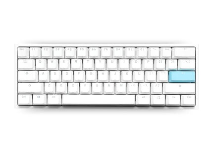 Teclado gaming Ducky One 2 Pro Mini RGB mecánico con switches rojos vista frontal completa