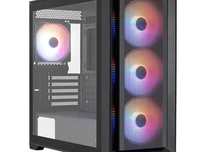 Case RGB AeroCool Tern Mini | Torre Pequeña | Vidrio Templado | 3 Abanicos Delanteros | 1 Abanico Trasero | Negro
