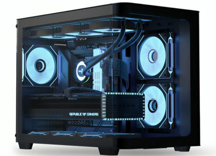 Case RGB AeroCool P300C Torre Pequeña | Vidrio Templado | 2 Ventiladores Laterales | 1 Ventilador Trasero