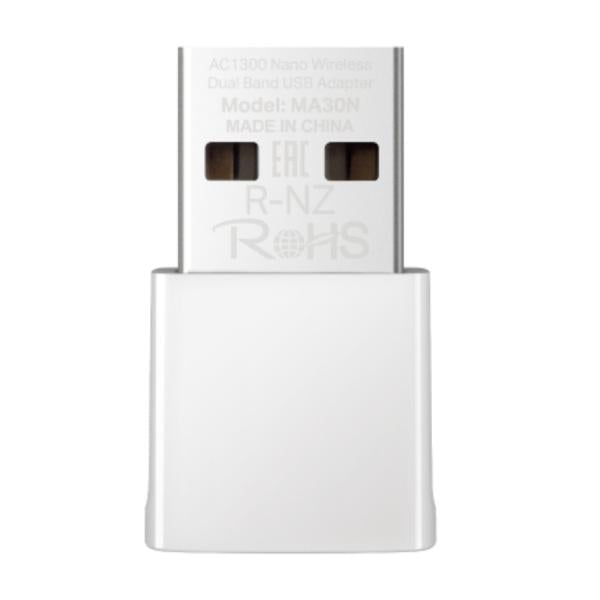 Adaptador de Red USB Mercusys MA30N(US) | Dual Band 300 Mbps | 2.4 GHz | USB 2.0