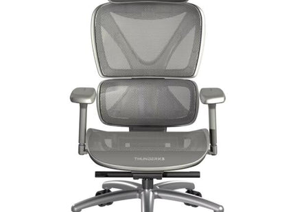 Silla ejecutiva THUNDERX3 XTC mesh negra con respaldo ergonómico y brazos ajustables vista frontal