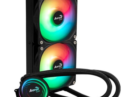 Enfriamiento Líquido RGB AeroCool Oasis L240 BK | 240mm | 2 en 1 | Iluminación RGB